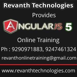 Angular5 Online Training from India