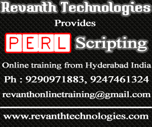 Perl Scripting Online Training from India