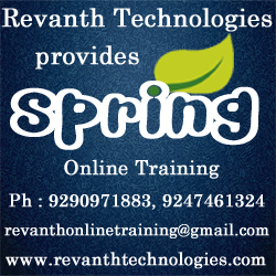 Spring Online Training from India