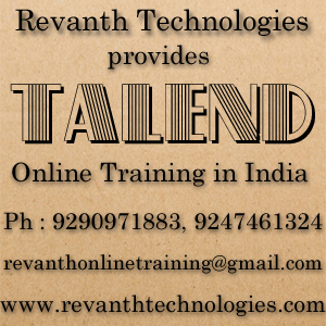 Talend Online Training from India